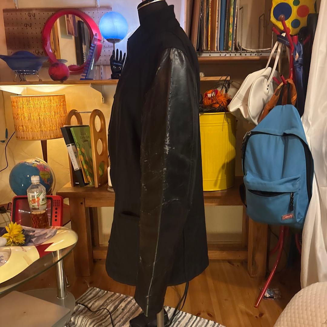COMME des GARÇONS SHIRT 16aw テーラード袖切替レザー