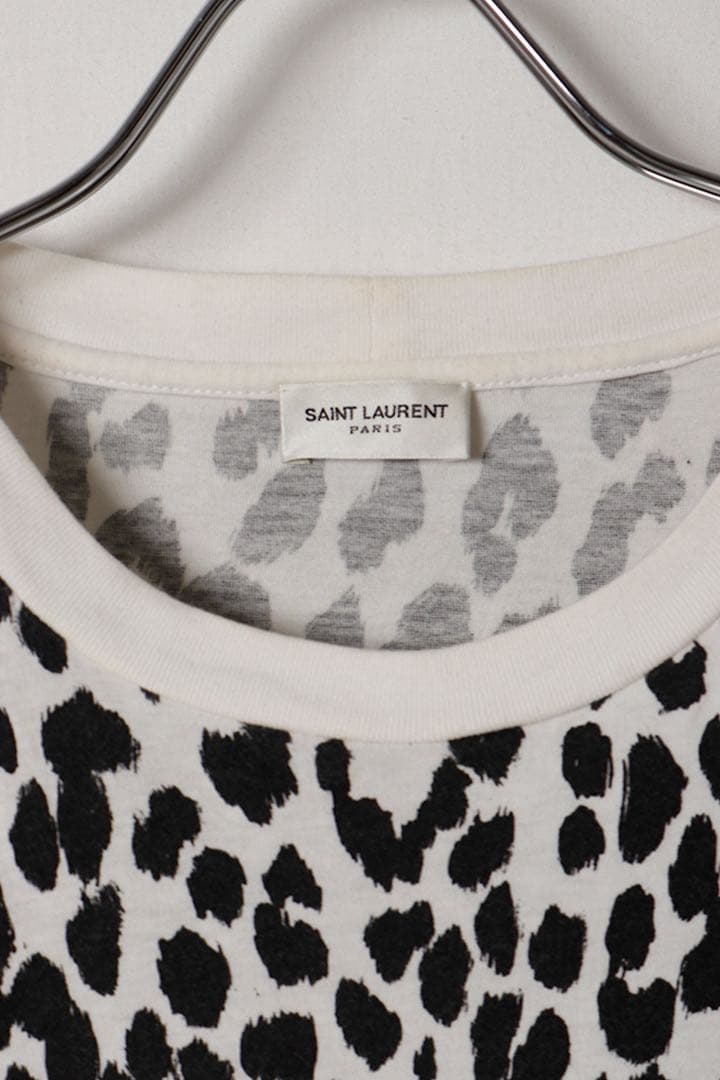 ☆SAINT LAURENT PARIS サンローランパリレオパード柄Tシャツ