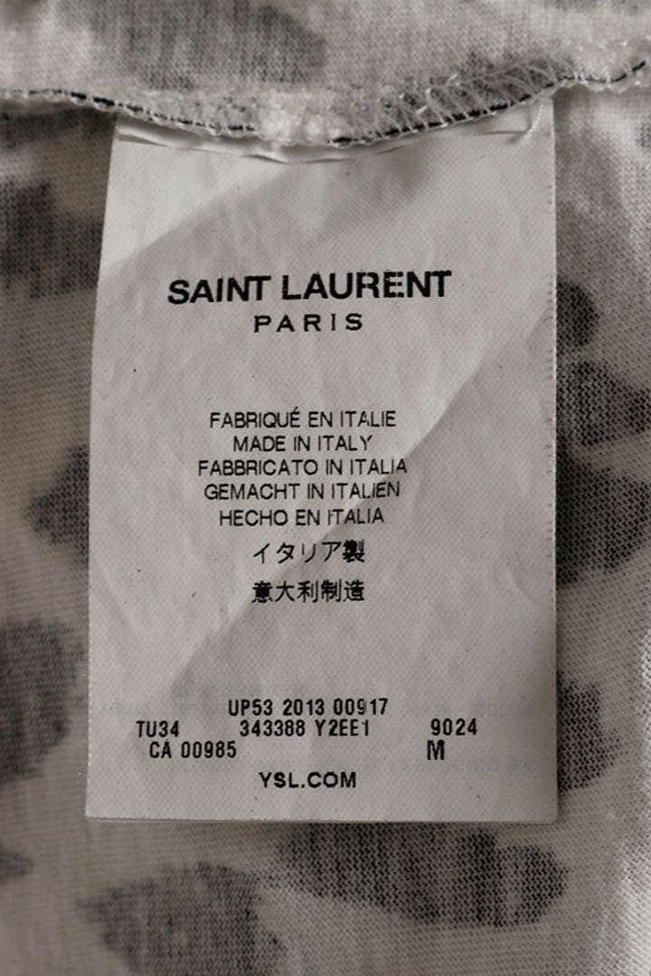 ☆SAINT LAURENT PARIS サンローランパリレオパード柄Tシャツ