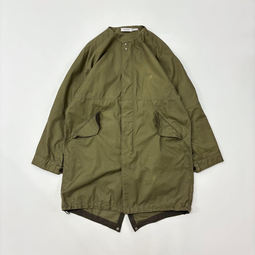 18aw ノンネイティブ ミリタリー コート モッズ オリーブ 系 サイズ 1