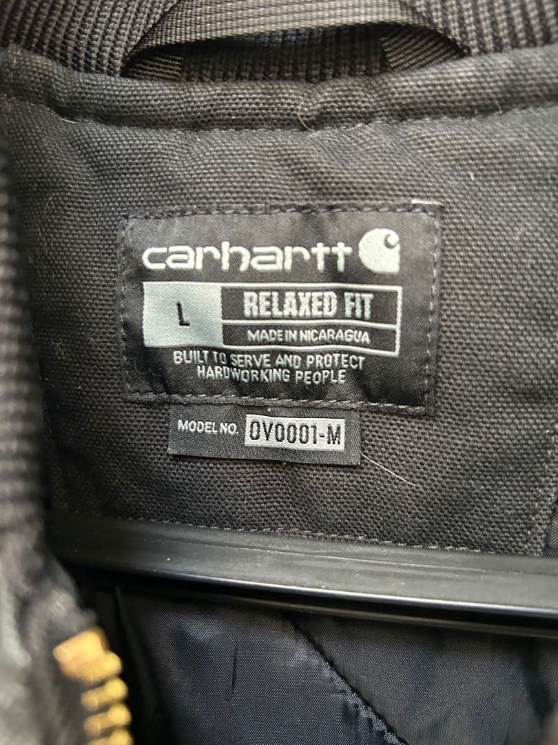 Carhartt ダックベスト L 黒