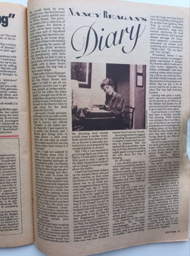 80s/VINTAGE/HIGH−TIME/FEBRUARY/1981/洋雑誌。