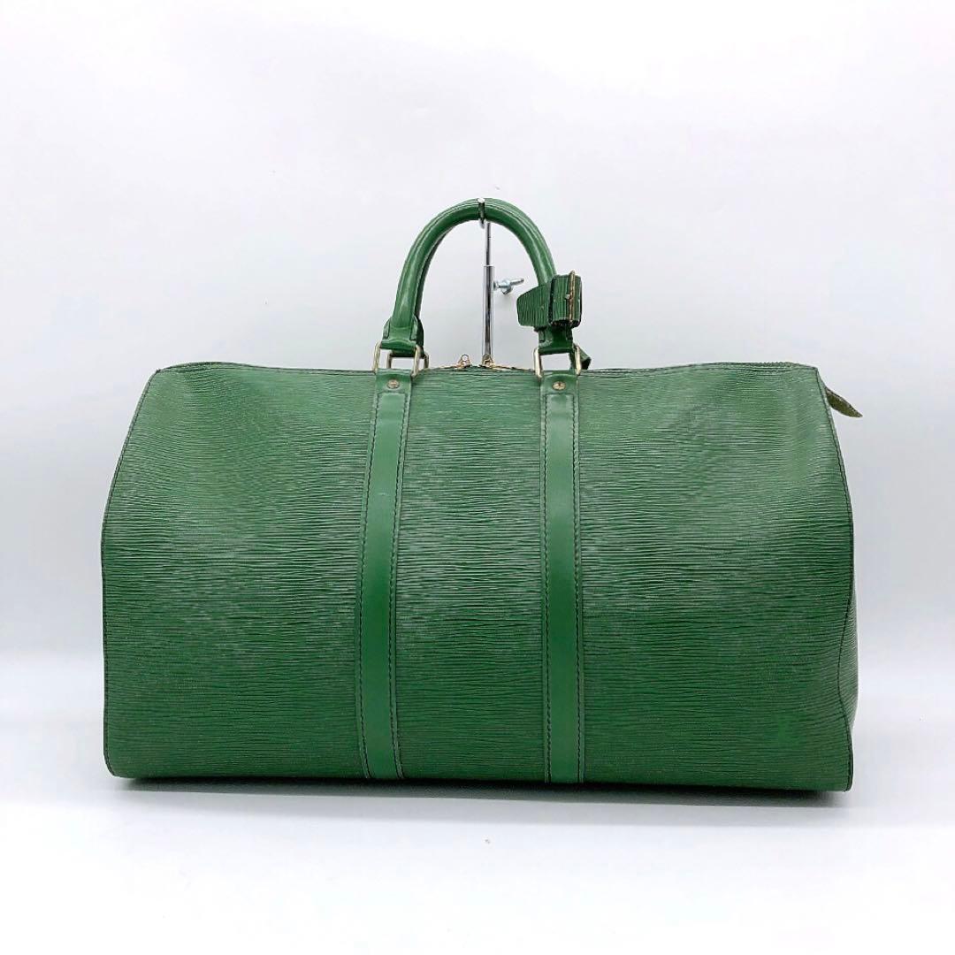 【LOUIS VUITTON】キーポル45 ボストンバッグ　エピレザー　グリーン