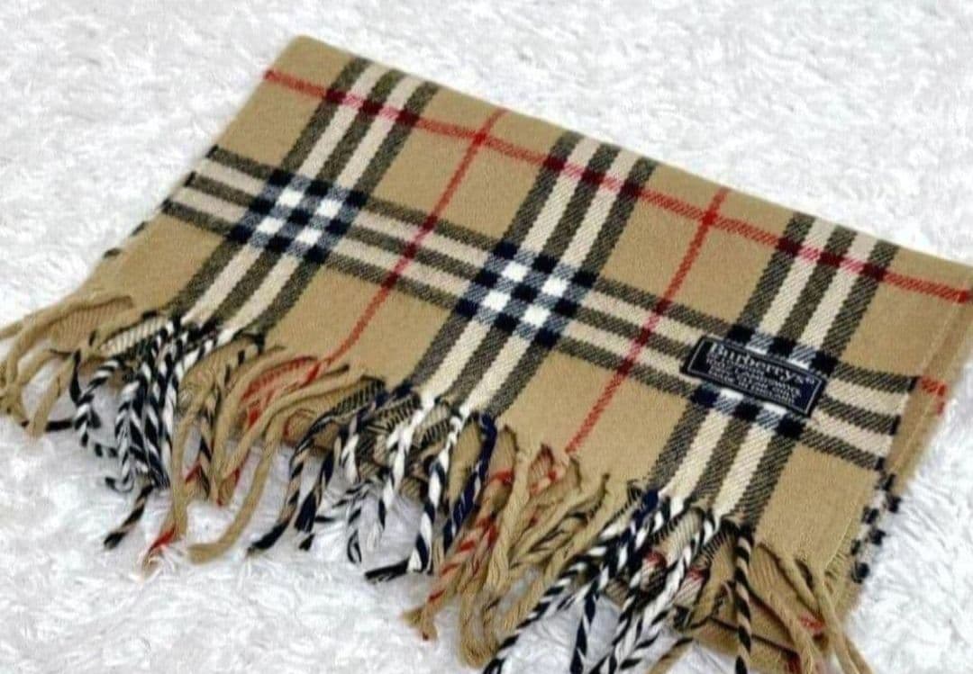BURBERRY チェック柄 マフラー ベージュ長め