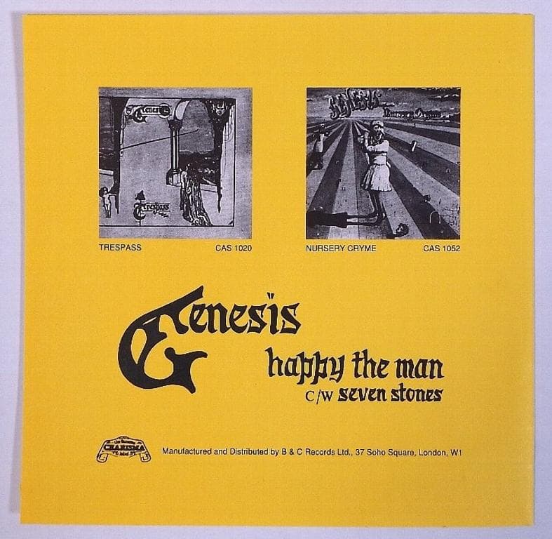 洋楽 Genesis Happy the Man / Seven Stones