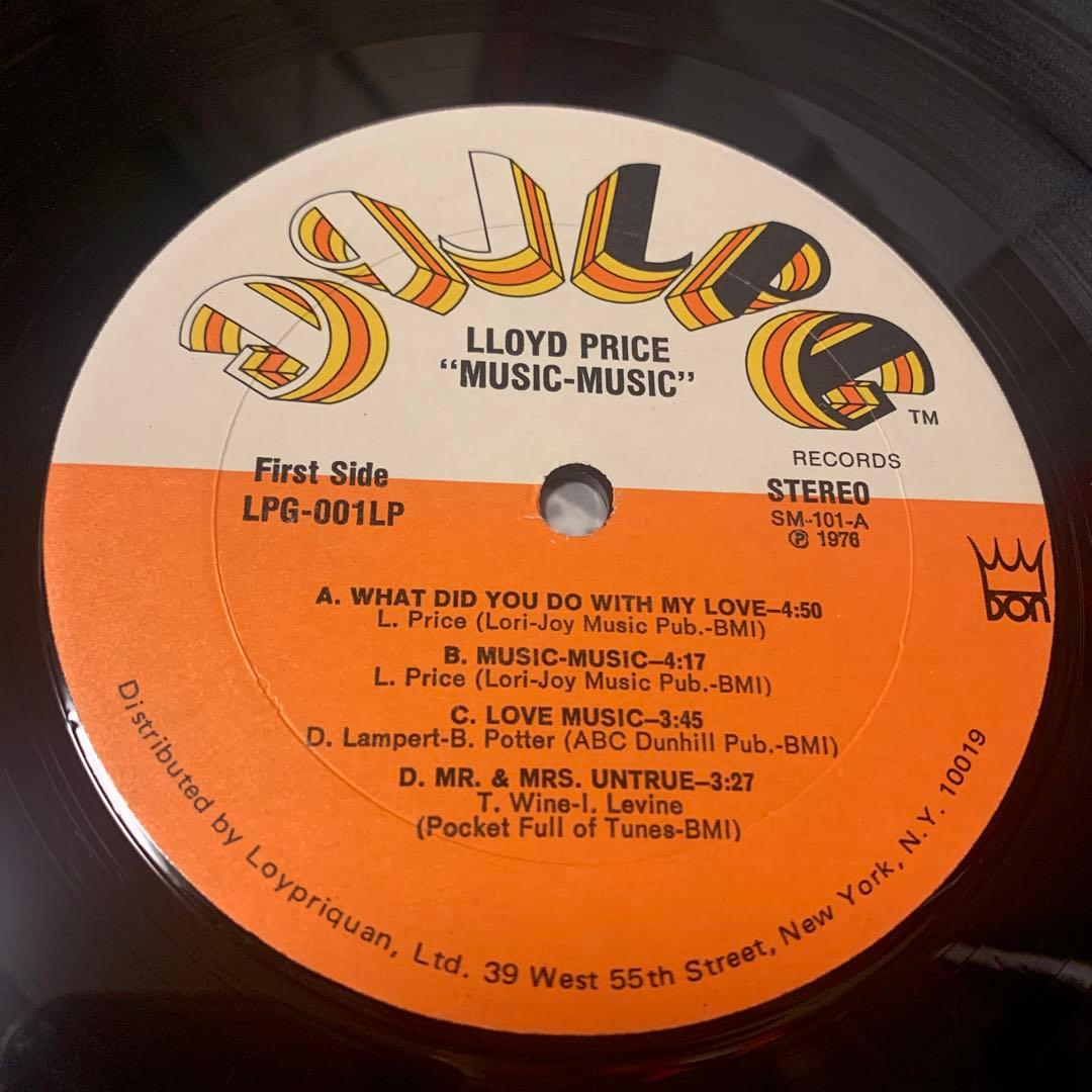 Lloyd Price Music-Music レアLP USオリジナル