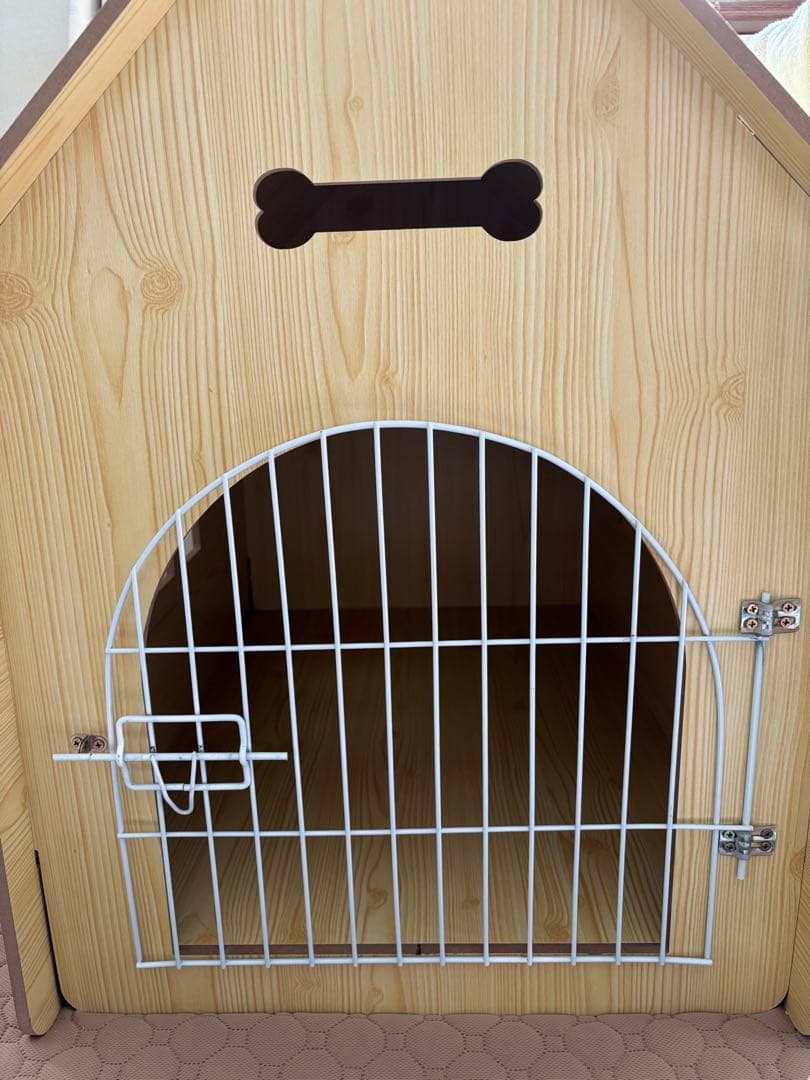 ペット用品犬小屋室内置くだけペットゲートケージ木製XLサイズ