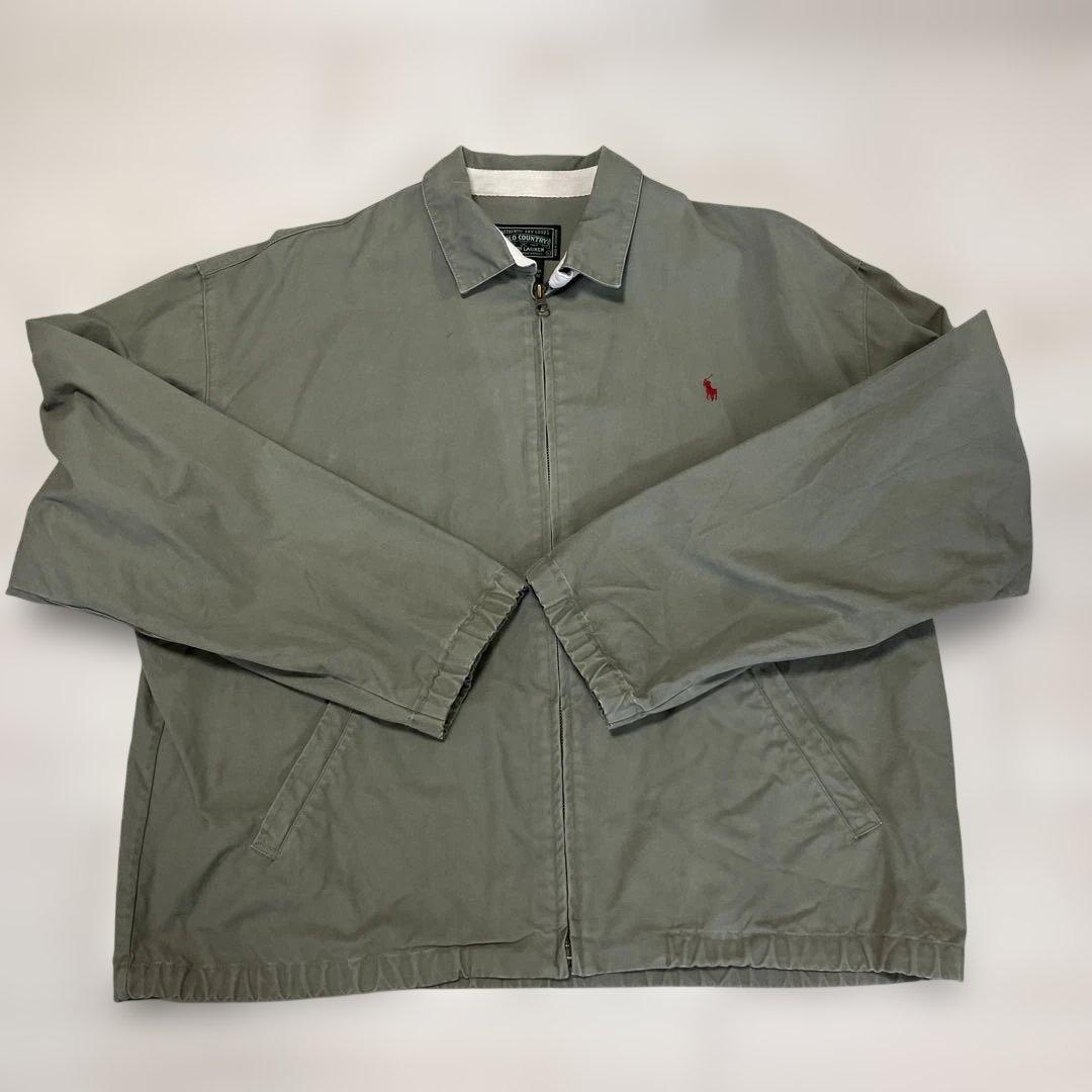 90s POLO COUNTRY スイングトップ カーキ サンドベージュ L