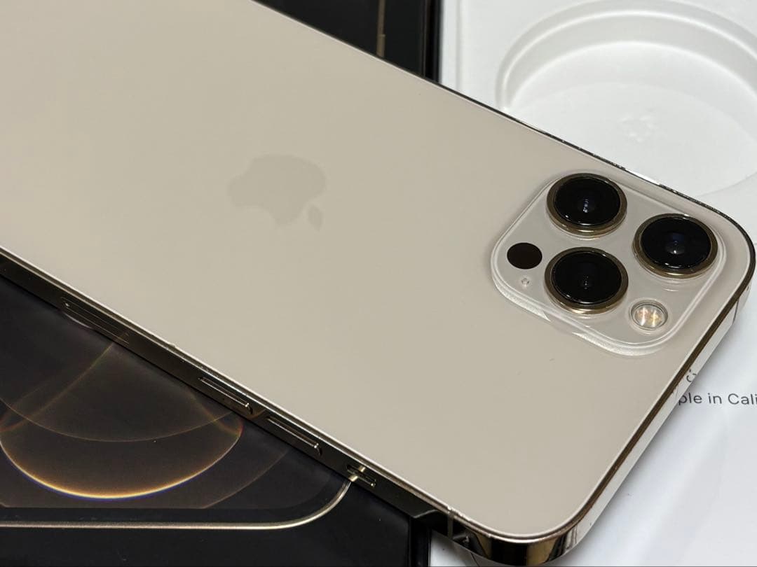 【新品バッテリー】iPhone 12 PRO MAX 128GB ゴールド　本体