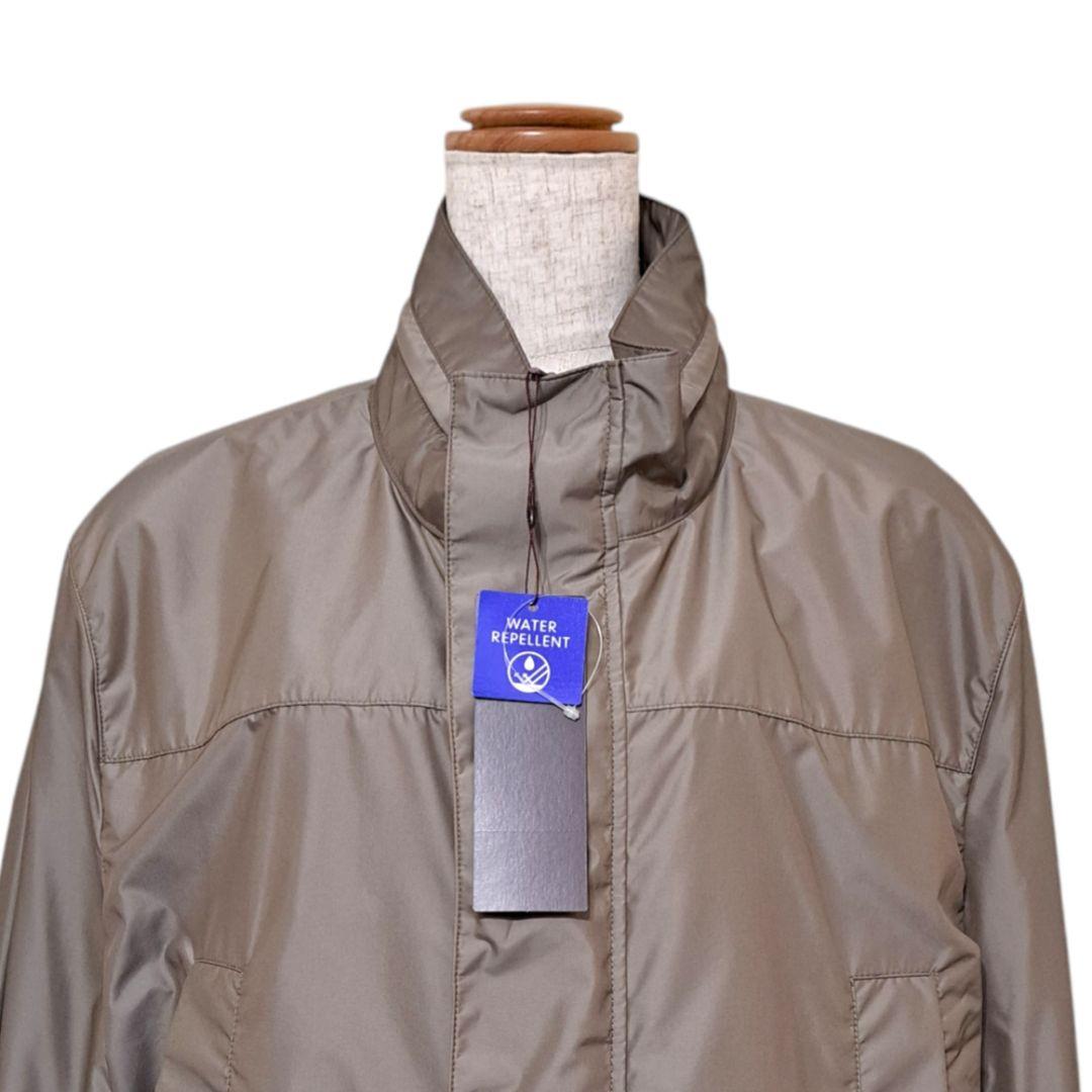 【新品タグ付】Paul Stuart　ナイロンコート　50　グレー系　撥水