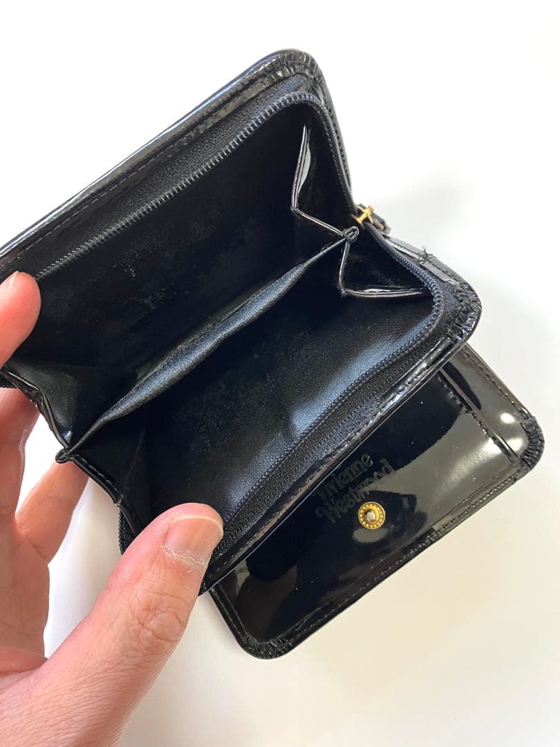 美品 ヴィヴィアンウエストウッド 三つ折り財布 赤 チェック