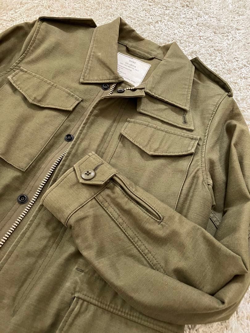 【美品】HYKE M-51 ミリタリージャケット ブルゾン M