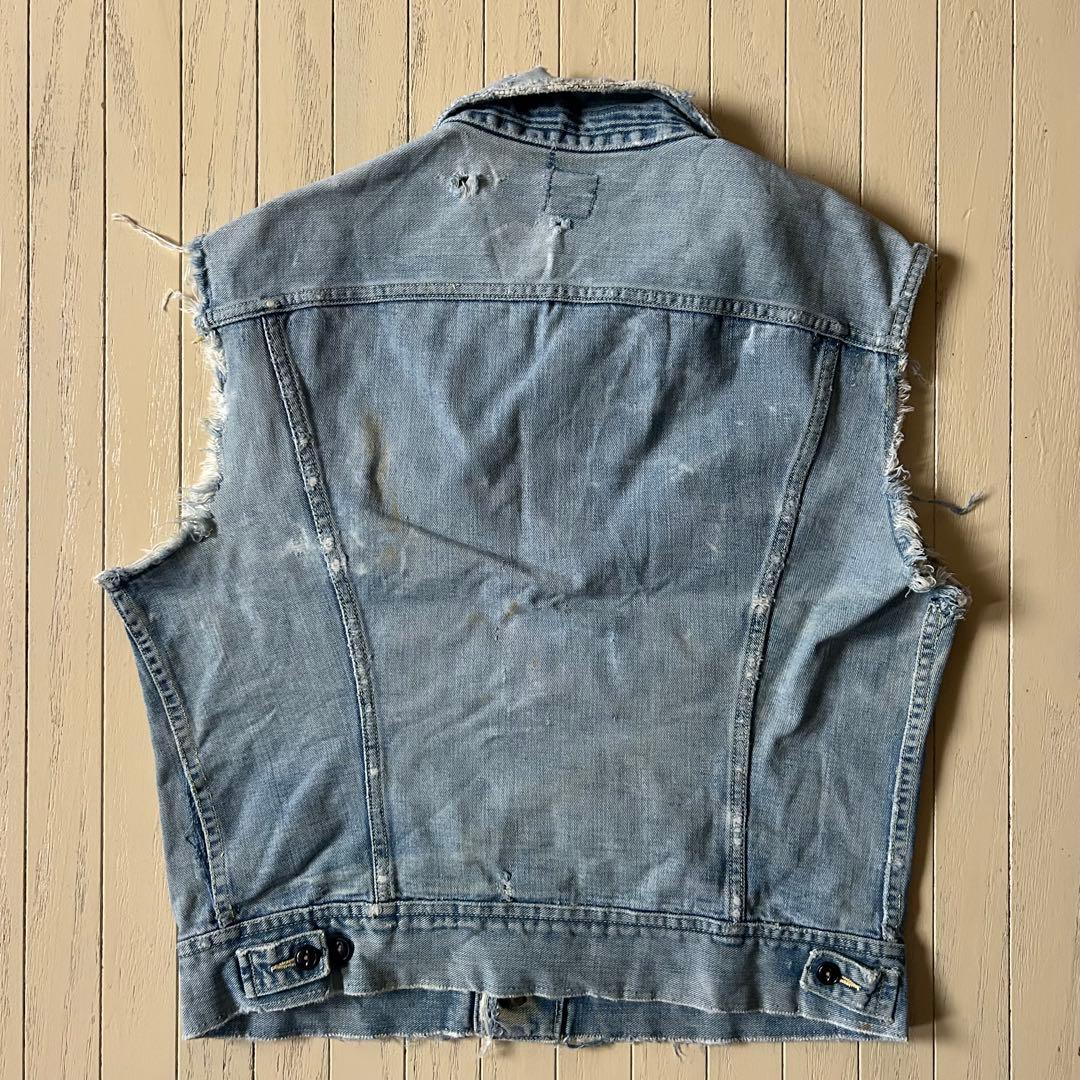 希少 Lee 101j デニムトラッカー 転写カスタム 60s 黒タグ 山田レン