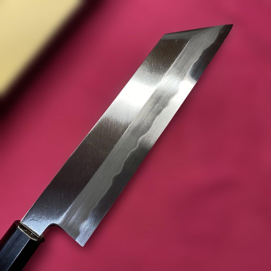 青二鋼　ケンムキ包丁、剥き物包丁　180㎜ 6寸