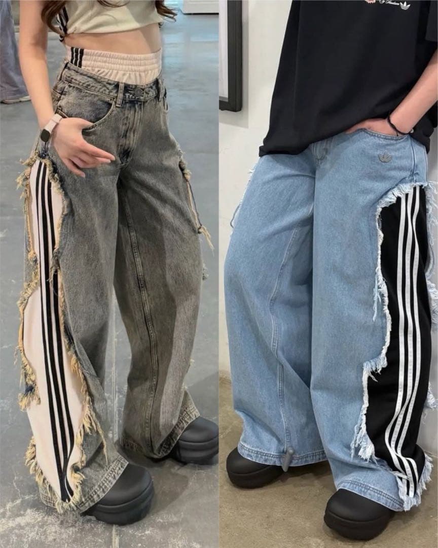 アディダス ADILENIUM JOGGERS デニム パンツ 2xl