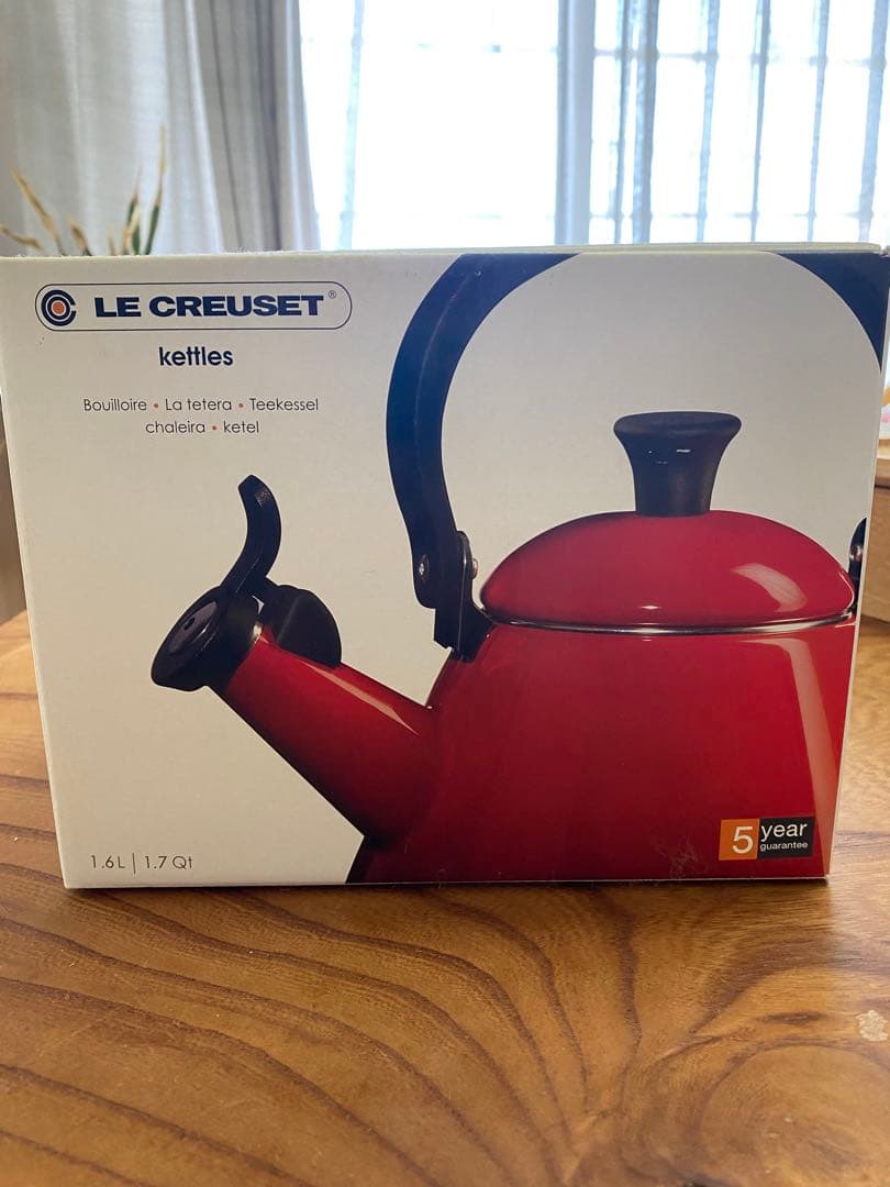 LE CREUSET ホーローケトル ピーコック　グリーン