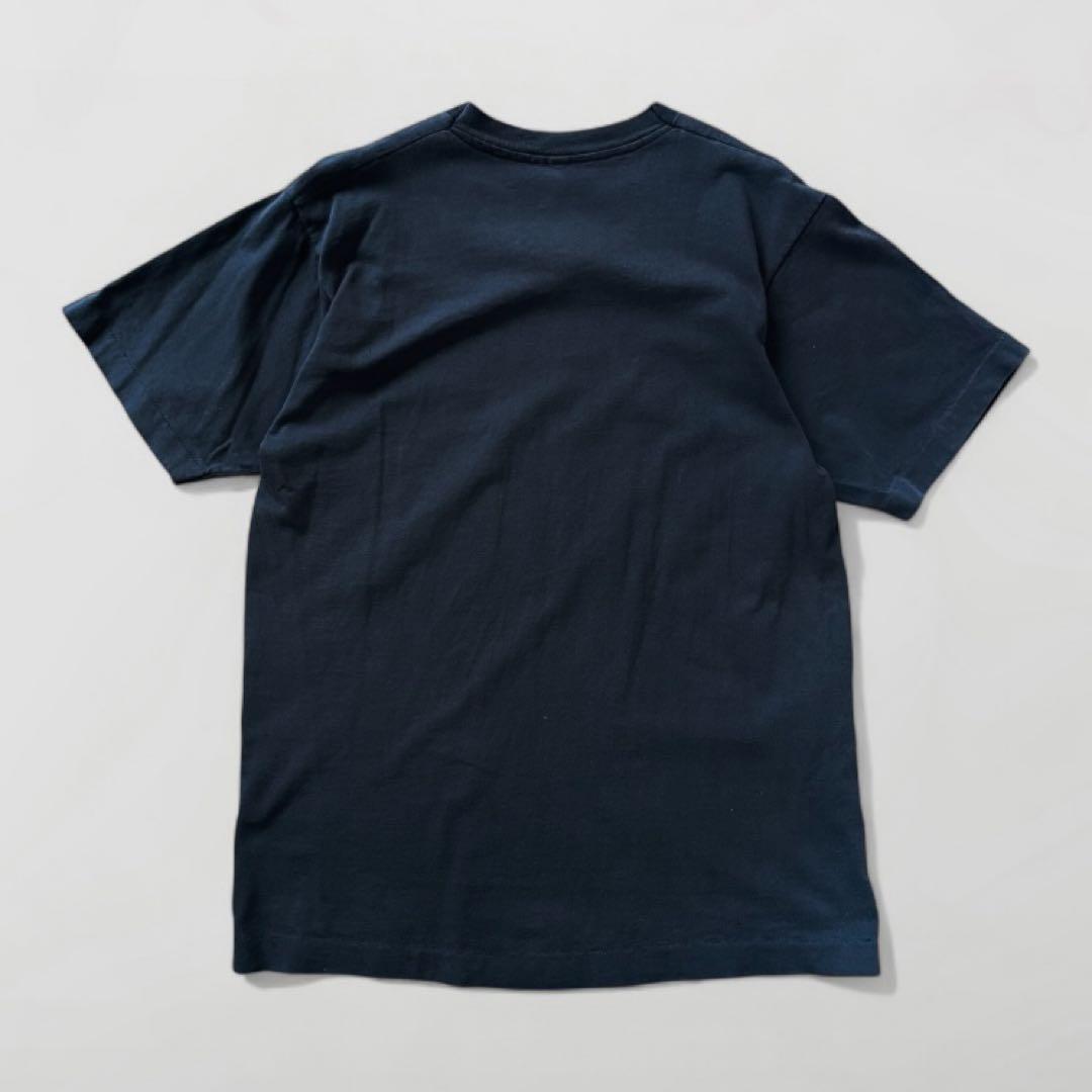 90s USA製 シングルステッチ Tシャツ 黒 スカル サイクリング