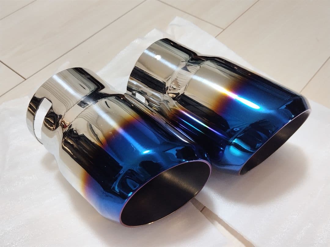 MAZDA3 RIDERSHOUSE製マフラーカッター ユーロ100mm チタン