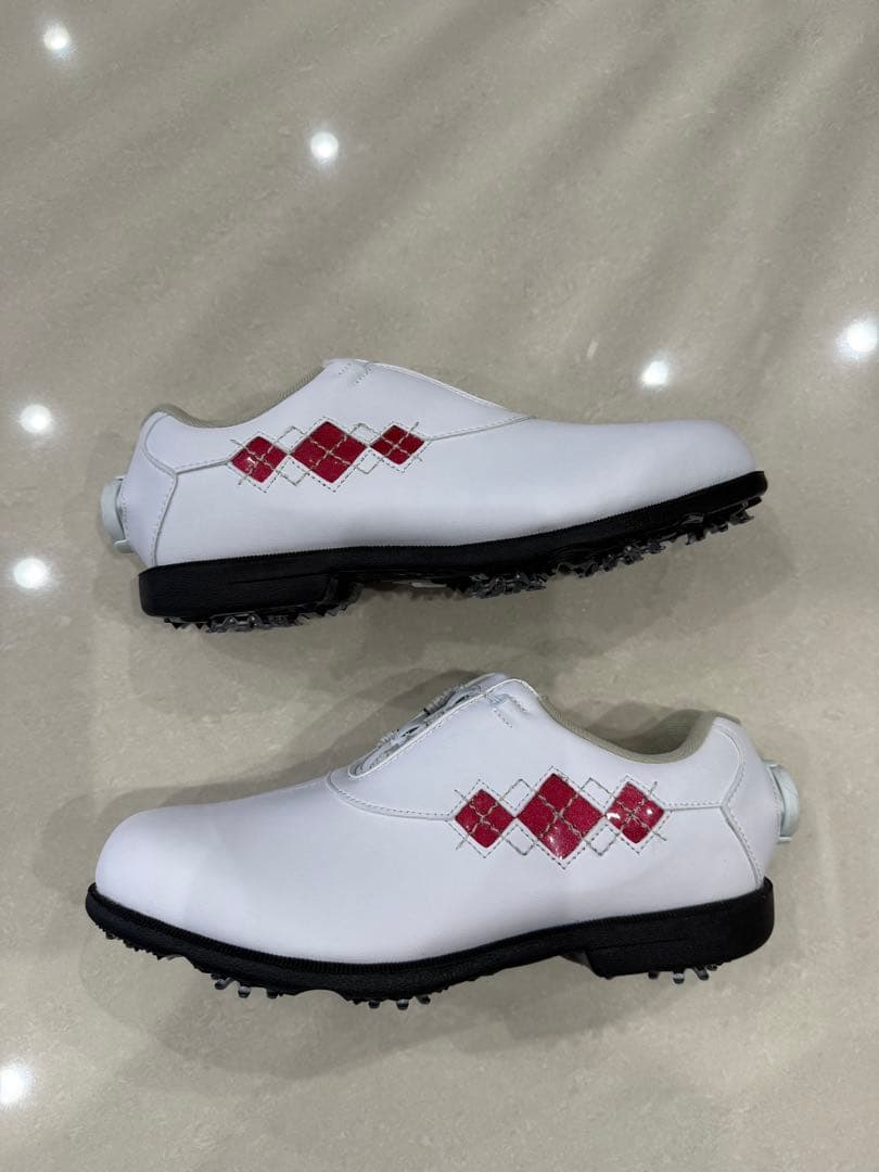 FootJoy ゴルフシューズ 女性用 ホワイト/レッド23.5cm