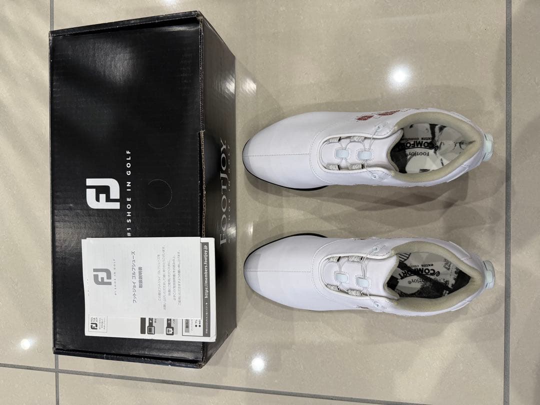 FootJoy ゴルフシューズ 女性用 ホワイト/レッド23.5cm