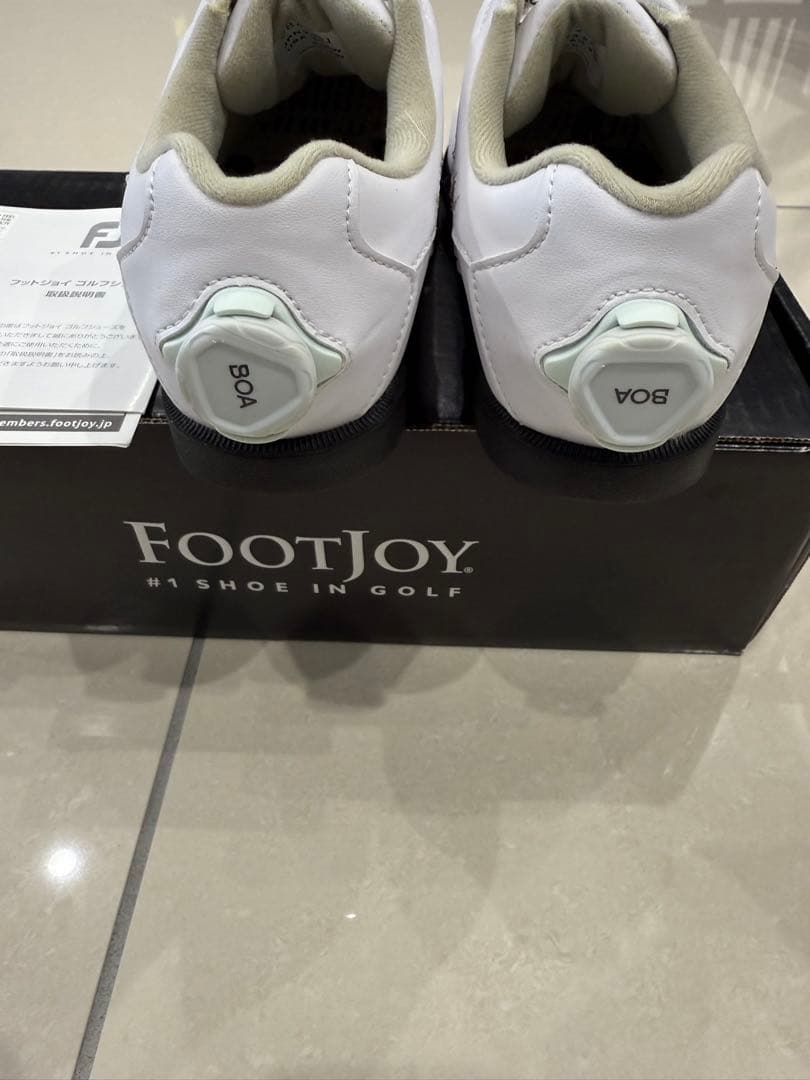 FootJoy ゴルフシューズ 女性用 ホワイト/レッド23.5cm