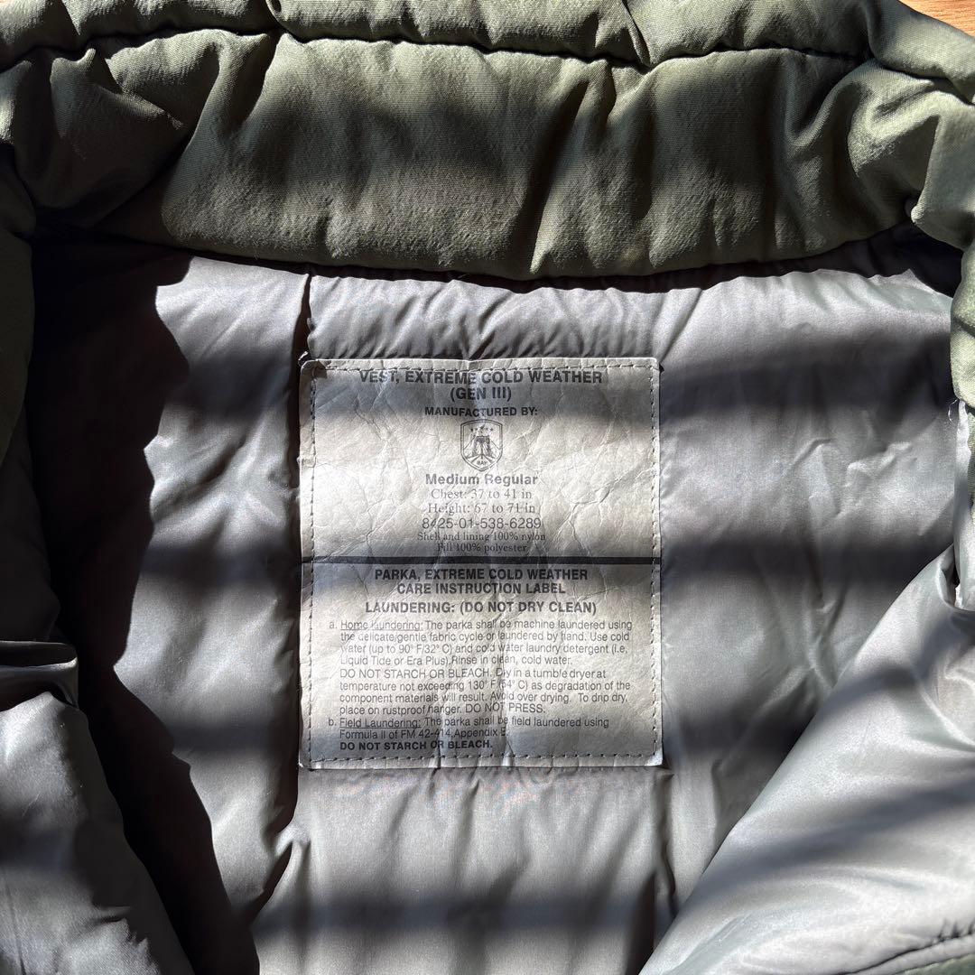 GENⅢ ECWCS LEVEL7 M/R OLIVE M size