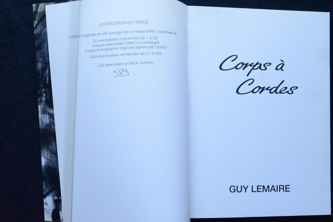 【Corps à cordes：Guy Lemaire】ガイ・ルメール写真集