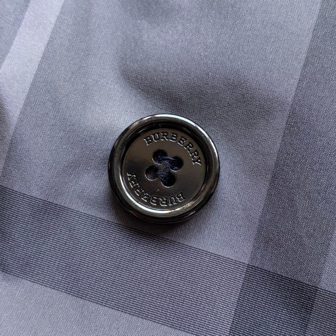【美品】バーバリーロンドン トレンチコート シャドーメガチェック グレー 38