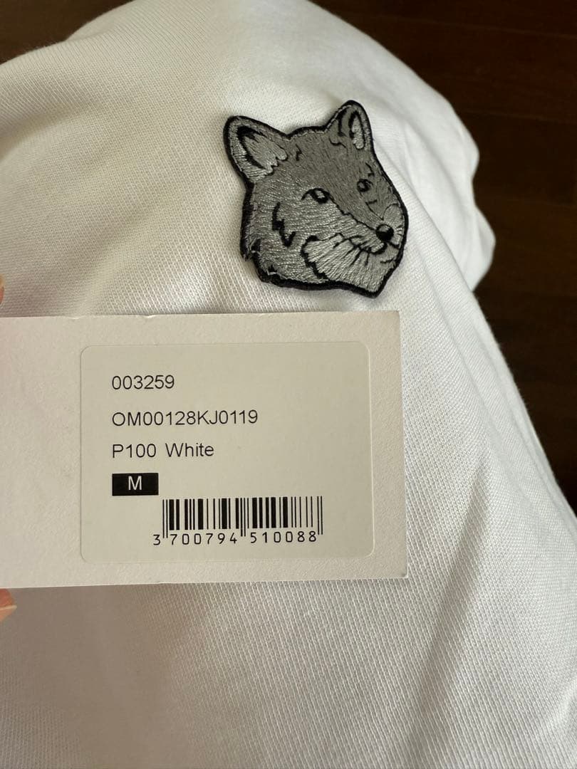 MAISON KITSUNÉ フォックスヘッドコンフォートTシャツ ホワイト