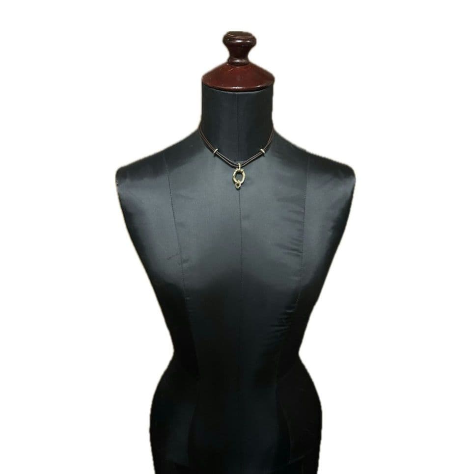 アクセサリー STRONG VOID LEATHER NECKLACE GOLD