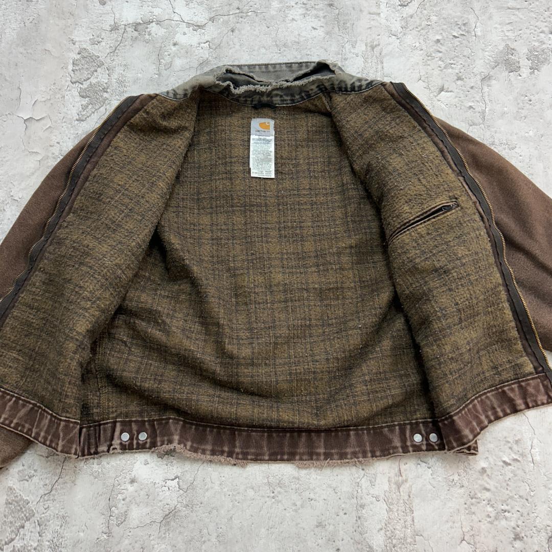 S*U様 Carhartt　デトロイトジャケット　L　DKB　ブラウン　古着