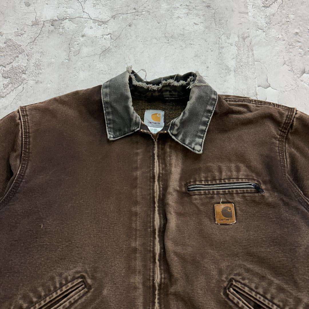 S*U様 Carhartt　デトロイトジャケット　L　DKB　ブラウン　古着