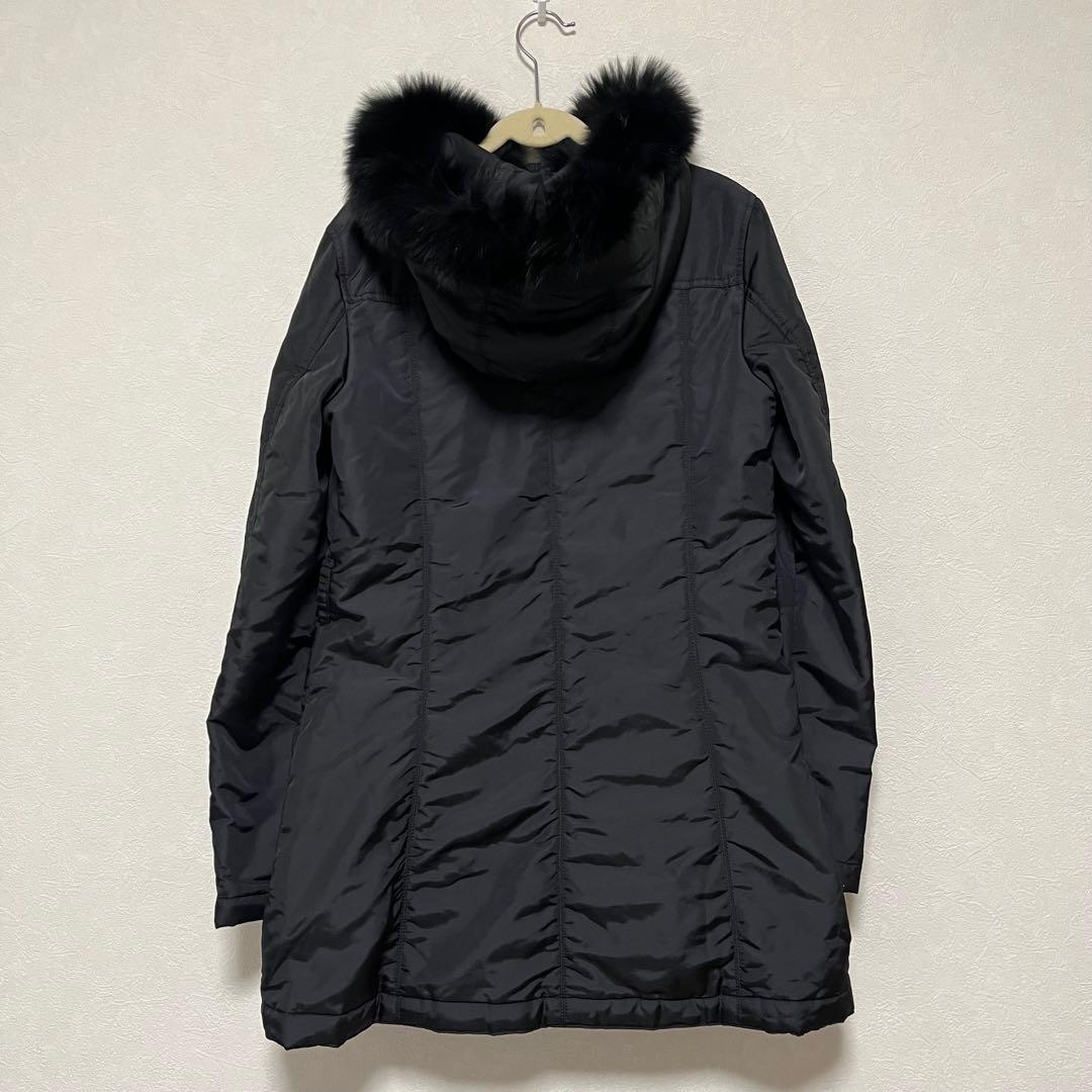 美品　23区　モッズコート LIMONTA ライナー ブラック38 ファーコート
