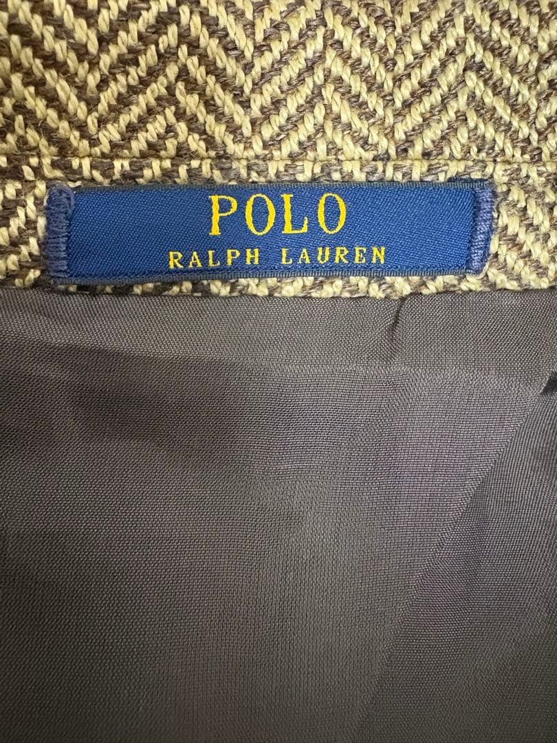 Polo Ralph Lauren テーラードジャケット リネン　ヘリンボーン