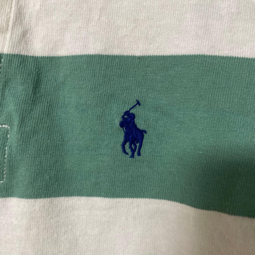ポロラルフローン　クロップド丈　ラガーシャツ　ポロシャツ