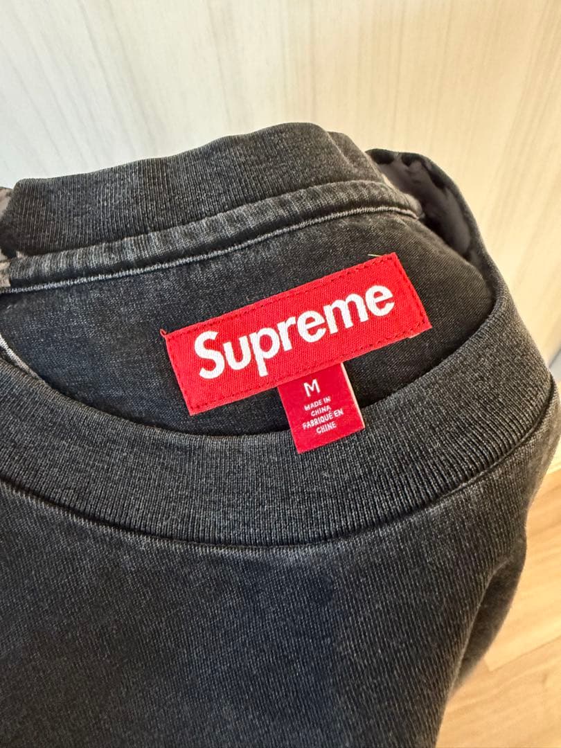 トップス Supreme Overprint Small Box S Top Black