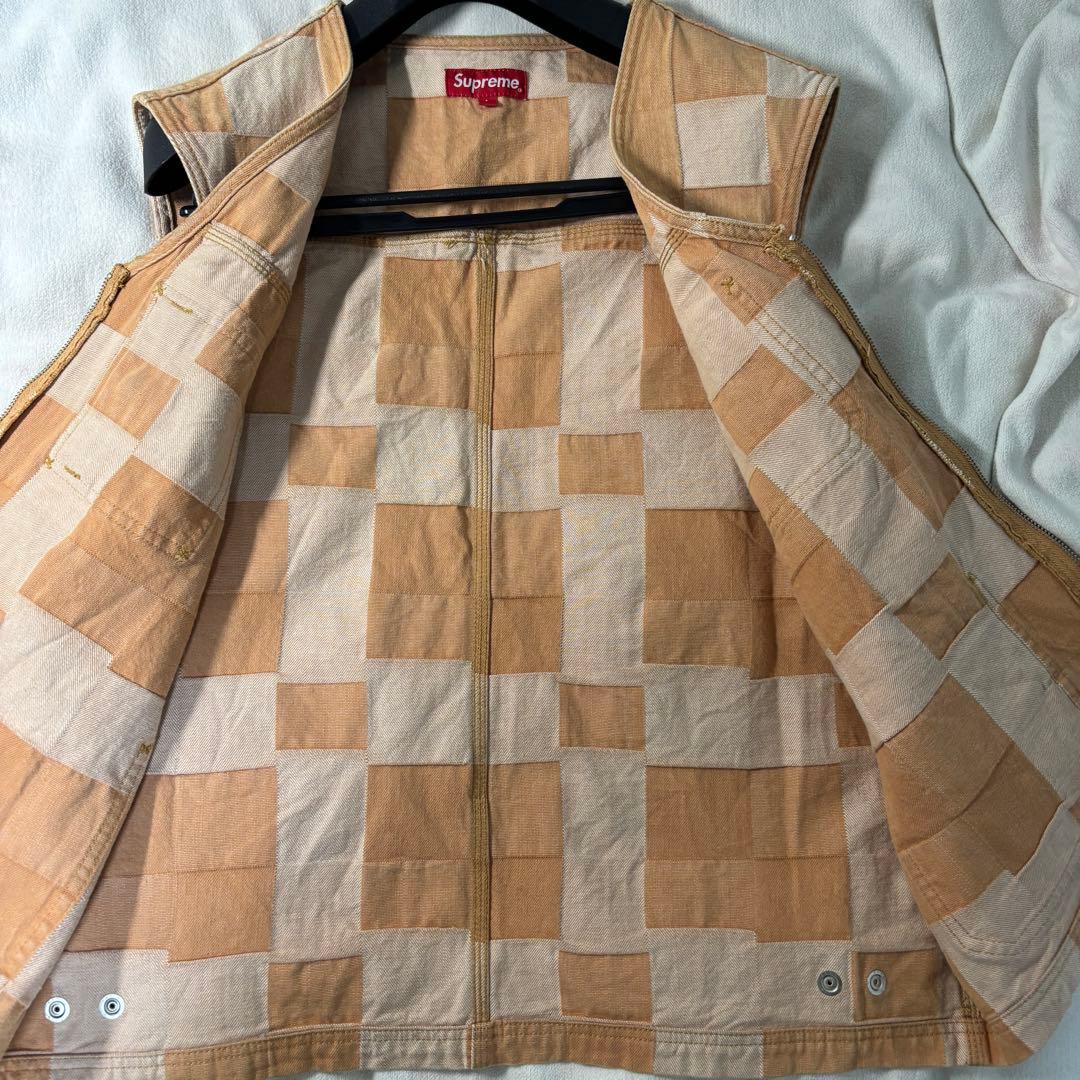 ひ*こ様 Supreme 21SS Patched Denim Vest パッチ
