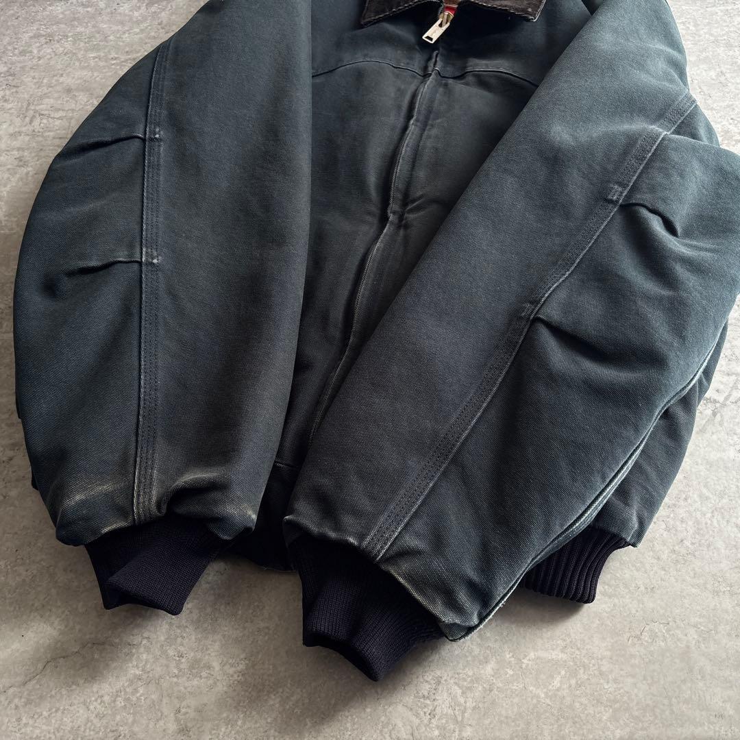00's USA製■carhartt【L】サンタフェジャケット ブラック 黒
