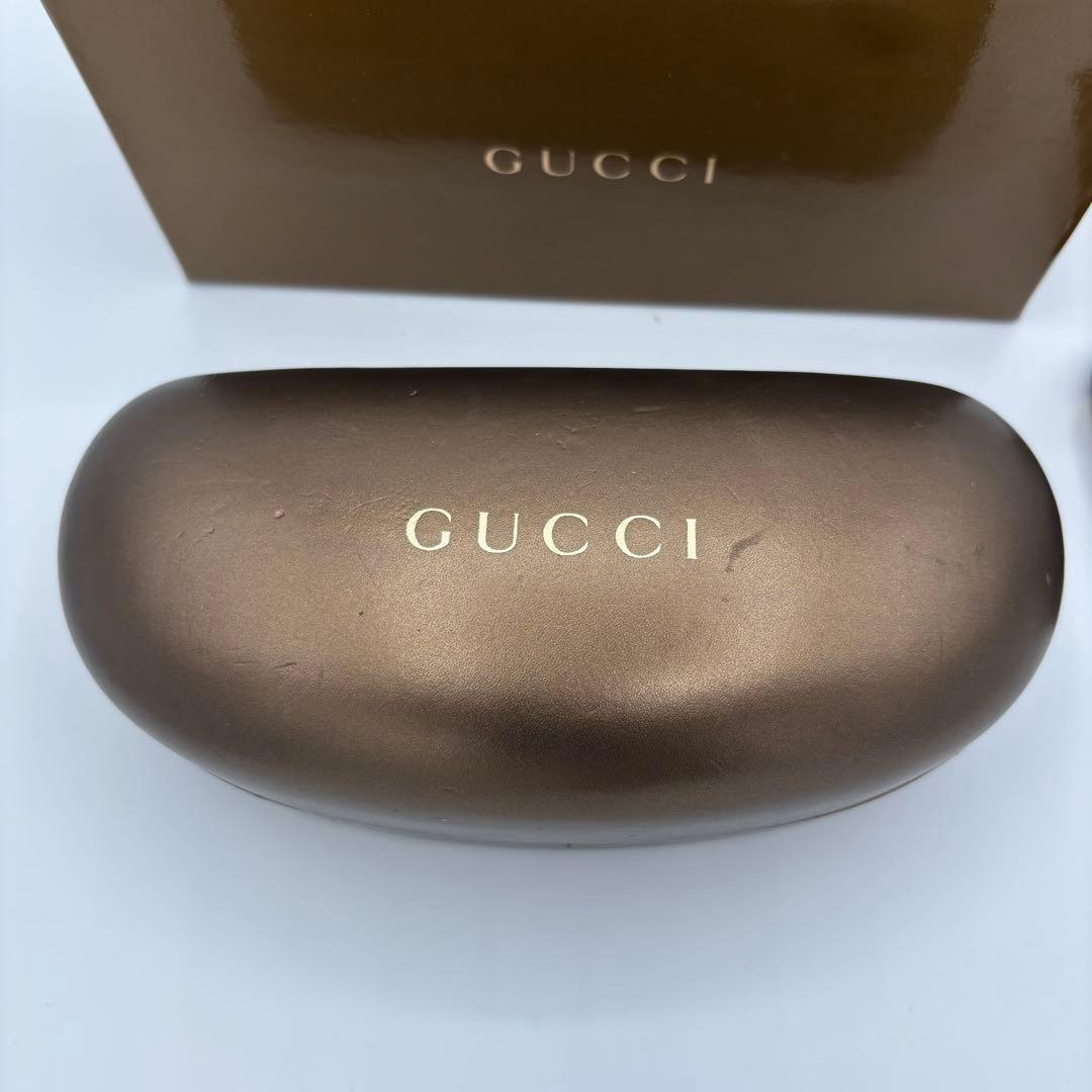 GUCCI グッチ サングラス ケース&箱付 ホースビットブラウン 美品
