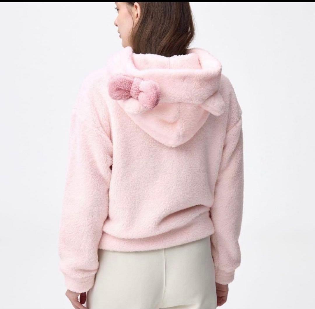 GU サンリオコラボ ハローキティマシュマロフィールフルジップパーカ XL 新品