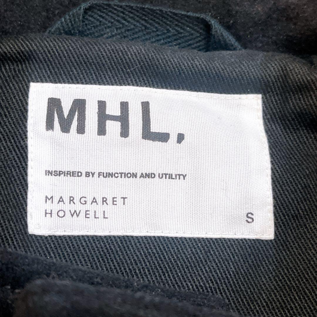 MHL. エムエイチエル ダッフルコート ロング丈 トグル ブラック M〜L相当
