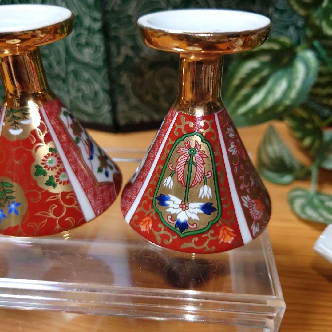 青藍窯 金彩古伊万里 酒器揃 /茶器 6点