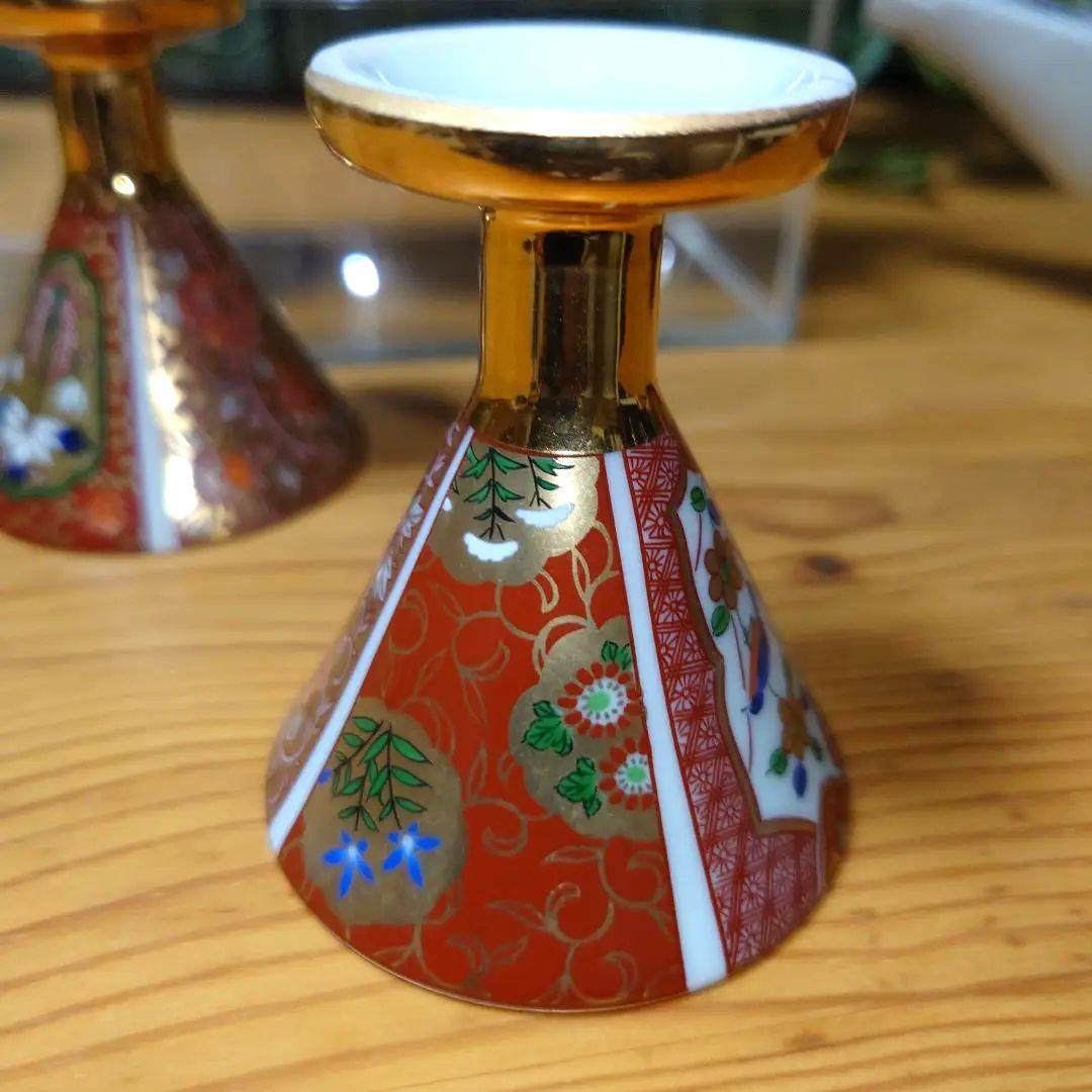 青藍窯 金彩古伊万里 酒器揃 /茶器 6点