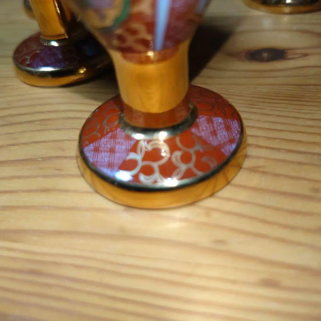 青藍窯 金彩古伊万里 酒器揃 /茶器 6点