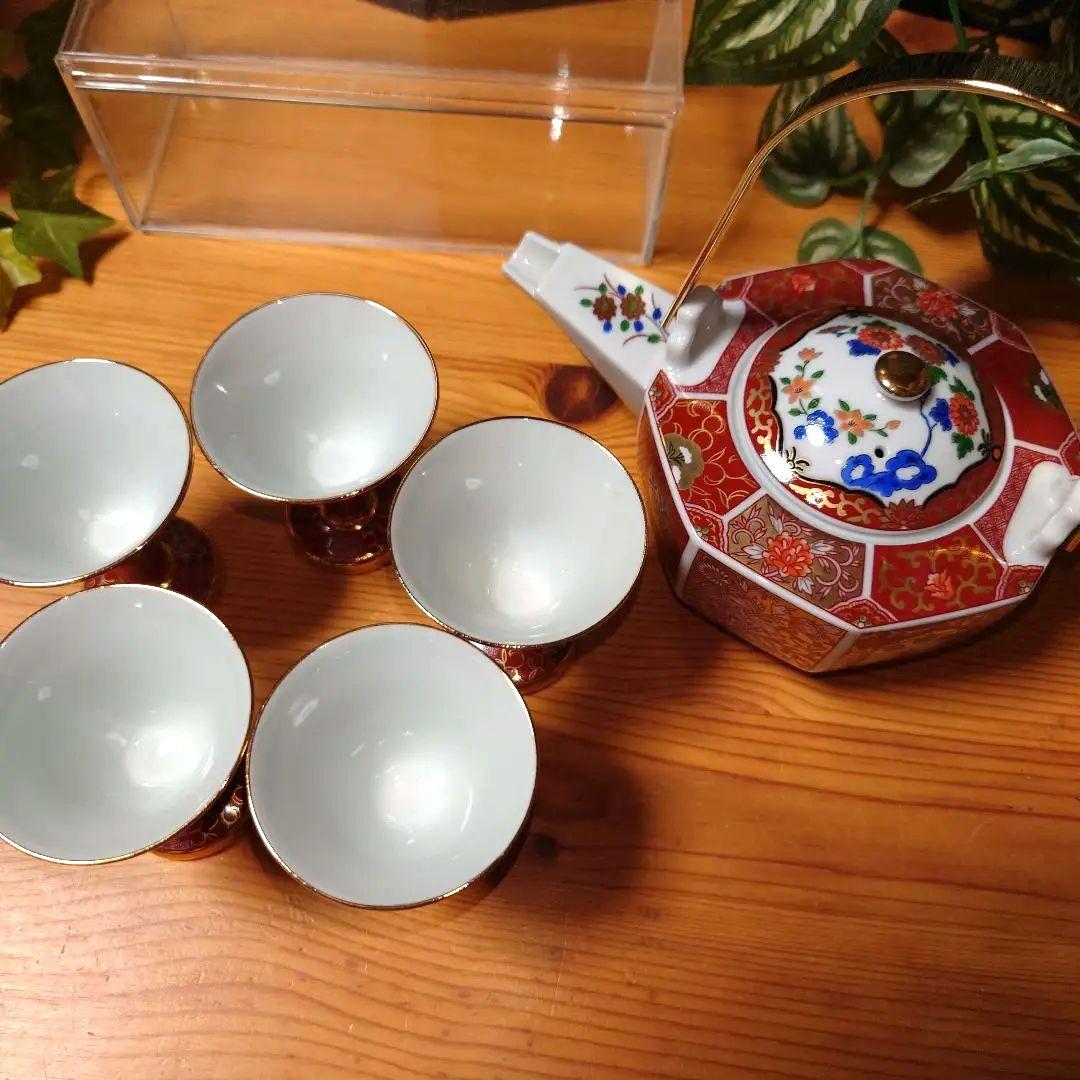 青藍窯 金彩古伊万里 酒器揃 /茶器 6点