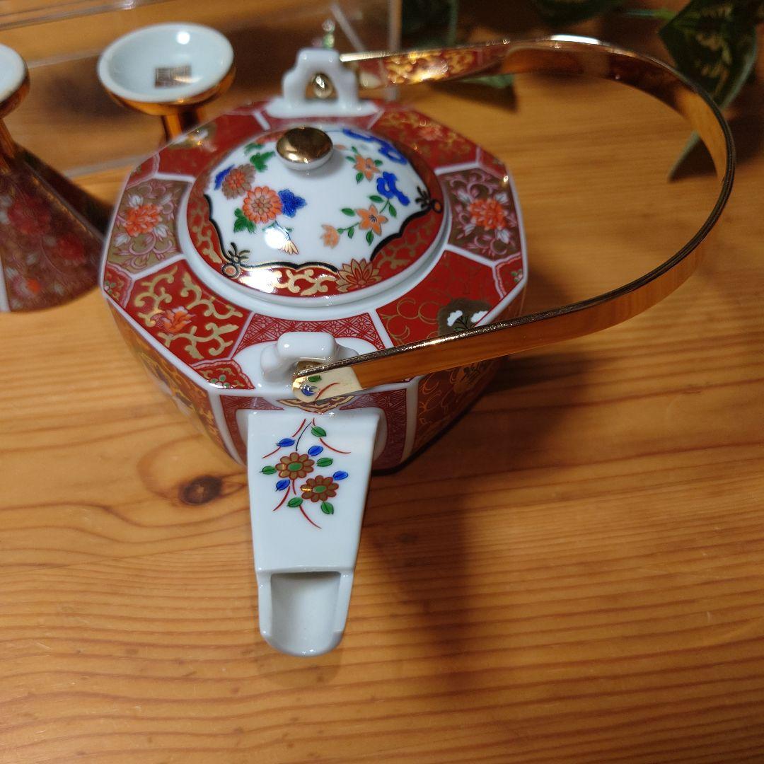 青藍窯 金彩古伊万里 酒器揃 /茶器 6点