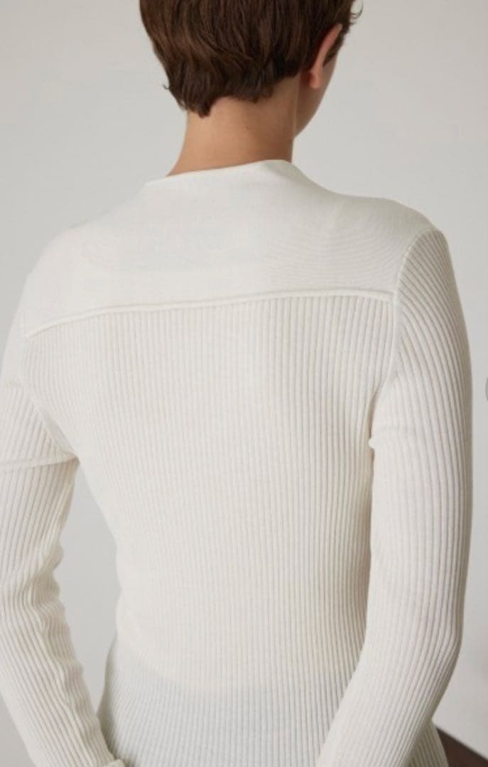最終値下げ✨新品【RIM.ARK】 Neckdesign slim knitCD