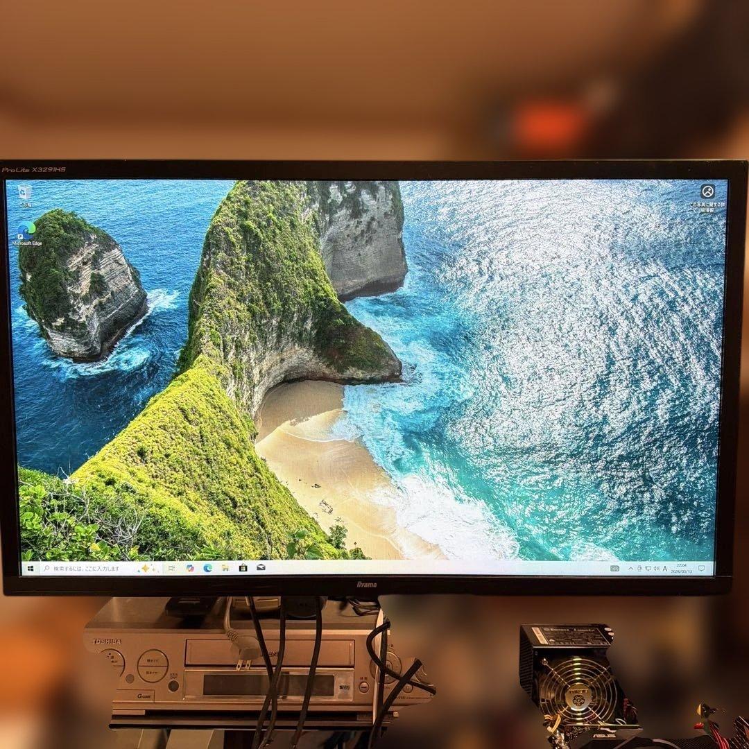 ジャンク 自作PC Win10h Core i7 16MB DVDRW HDD2