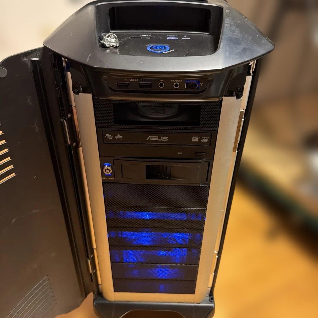 ジャンク 自作PC Win10h Core i7 16MB DVDRW HDD2