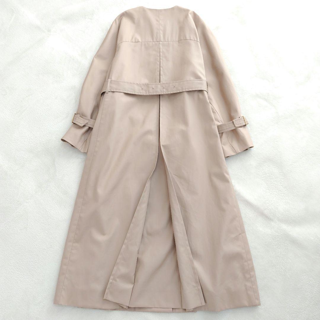 美品✨ANAY 23年 撥水ギャバクルーコート ノーカラー トレンチ 36